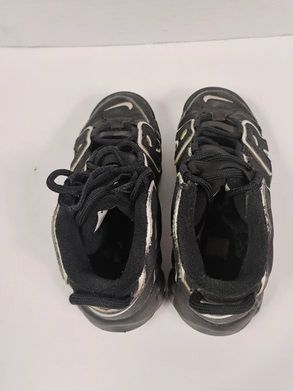 Kids Black 'AIR' Sneakers with White Trim